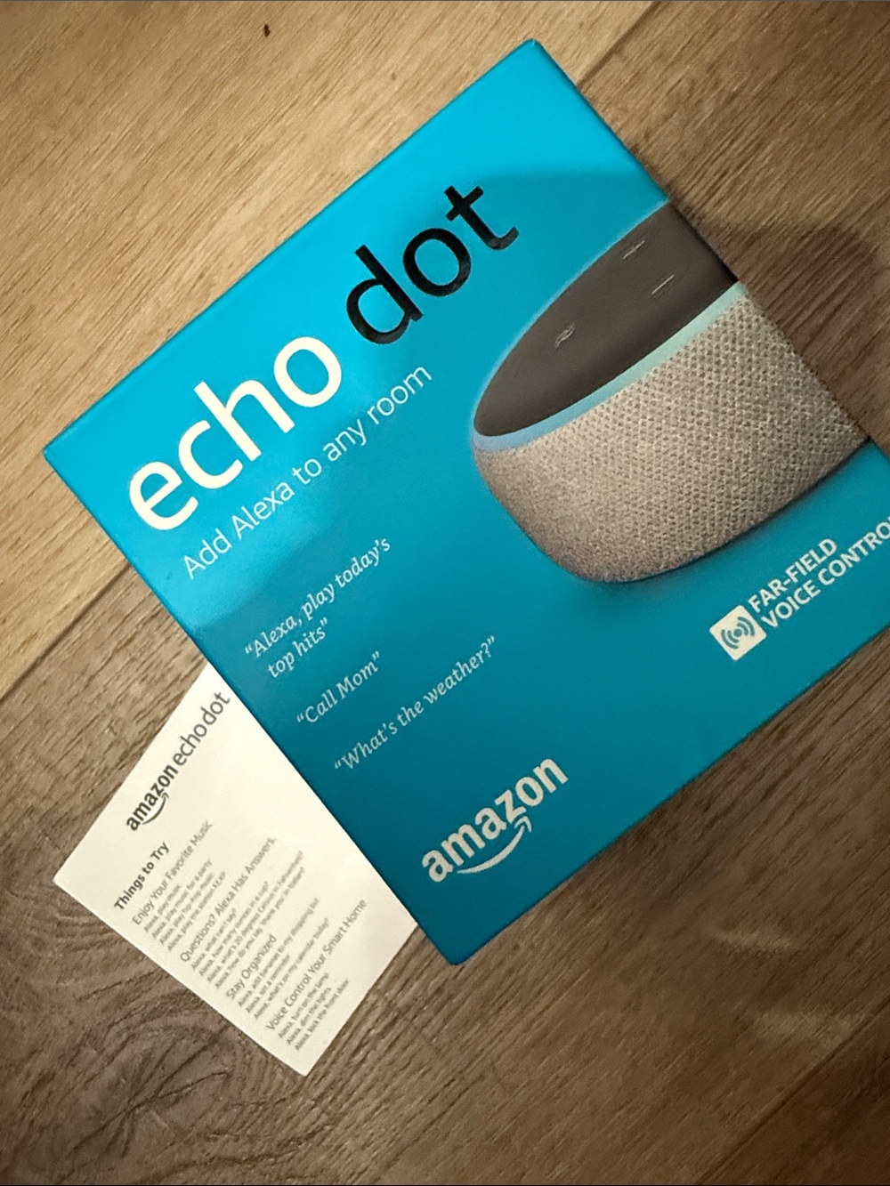 Amazon Echo Dot open Box never used.